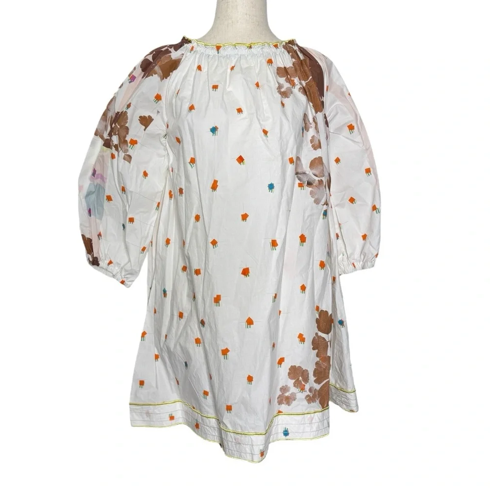 Rohka‎ Cotton Printed Mini Dress - Picture 11 of 11
